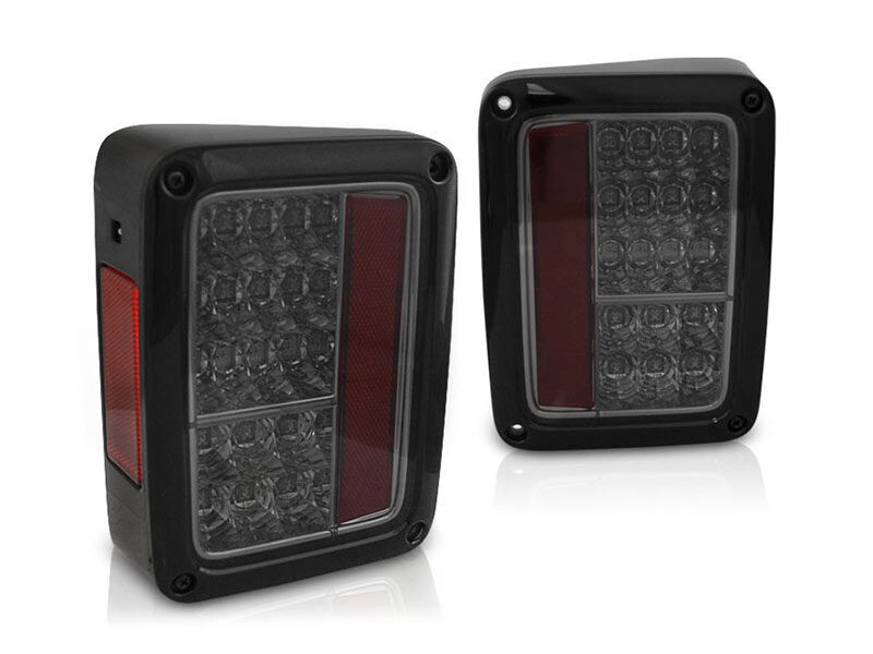 AUTOLUX Комплет LED штопови за Jeep Wrangler JK 2007-2018, затемнета основа