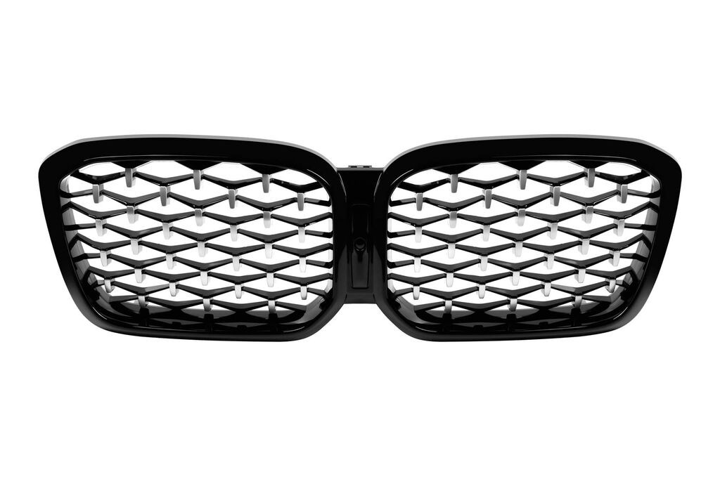 AUTOLUX Хром/црни  дијамантни  бубрезиза BMW X3 G01, X4 G02 2022-2024