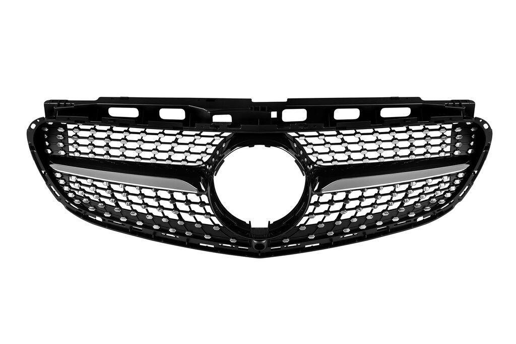 AUTOLUX Хром/црна дијамантна  решетка за Mercedes E класа W212 2014-2016