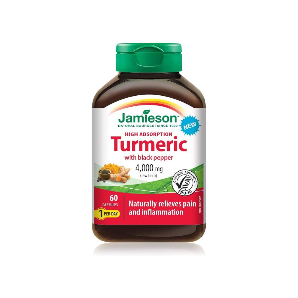 Jamieson Куркума високо абсорбирачка 4000мг 60 капсули