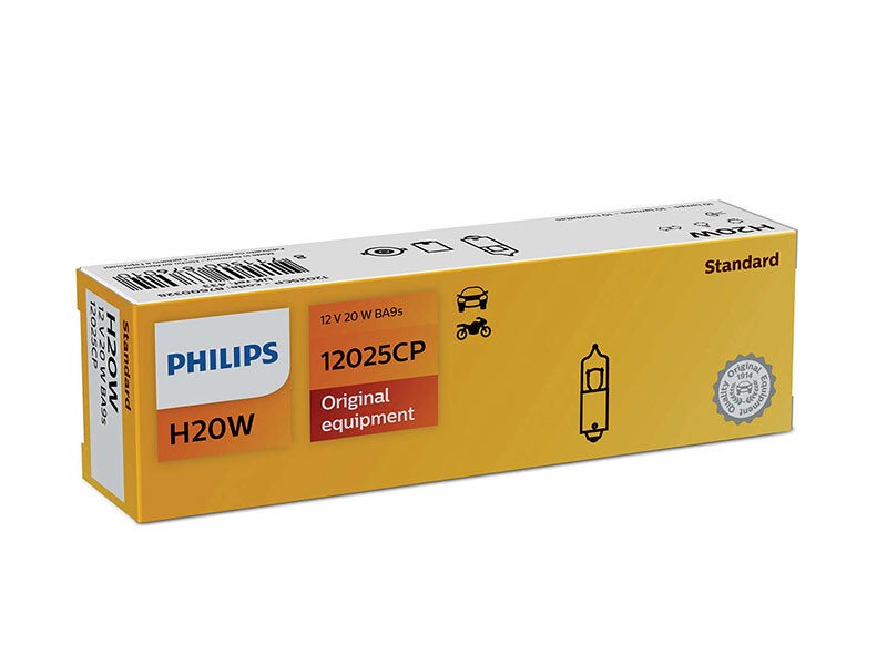 PHILIPS Халогенска сијалица Philips H20W Standard 12V, 20W, BA9S, 1 бр.