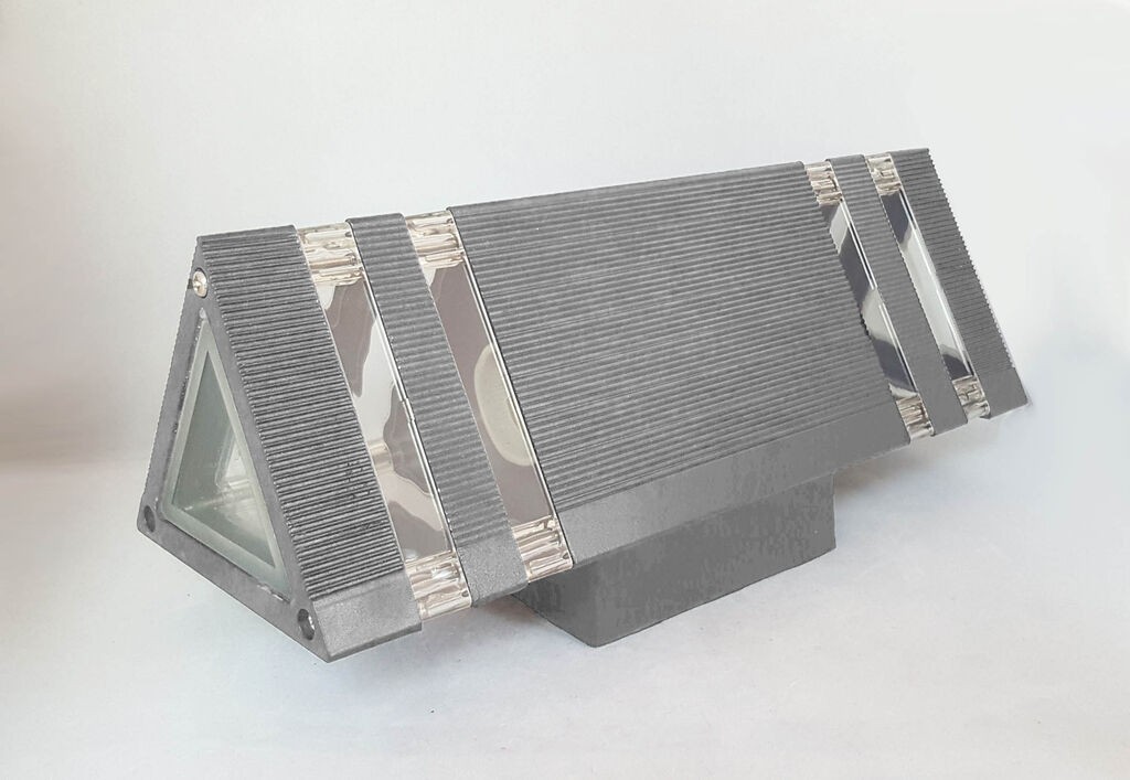 OnLight Дворна LED светилка сива 2×40W OL7100