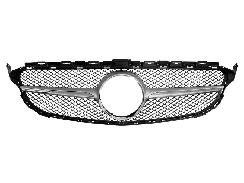 AUTOLUX Хром/сива решетка тип C63 за Mercedes C класа W205/S205/C205 2014-2018