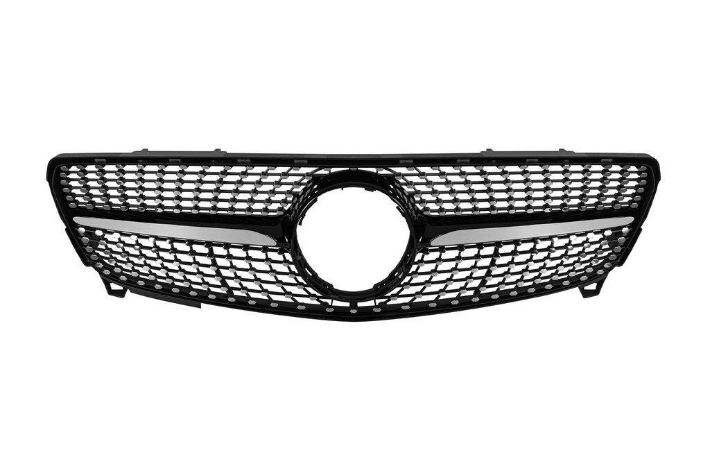 AUTOLUX Хром/црна дијамантна решетка за Mercedes A класа W176 2016-2018