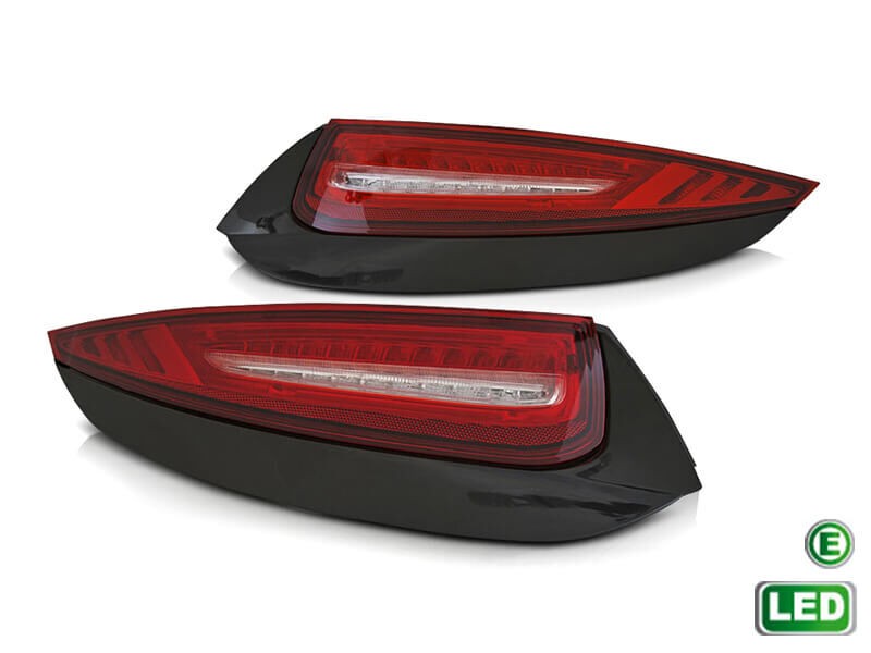 AUTOLUX Комплет LED штопови за Porsche 911 997 2009-2012, црвена и бела основа, лев и десен