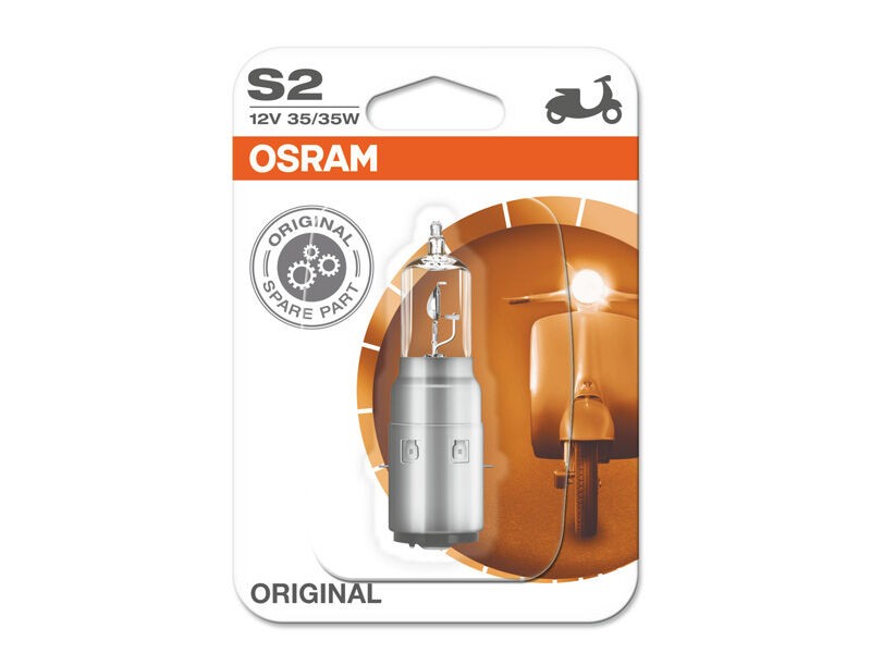 OSRAM Халогенска сијалица Osram S2 Moto Original 12V, 35/35W, BA20d, 1 бр.