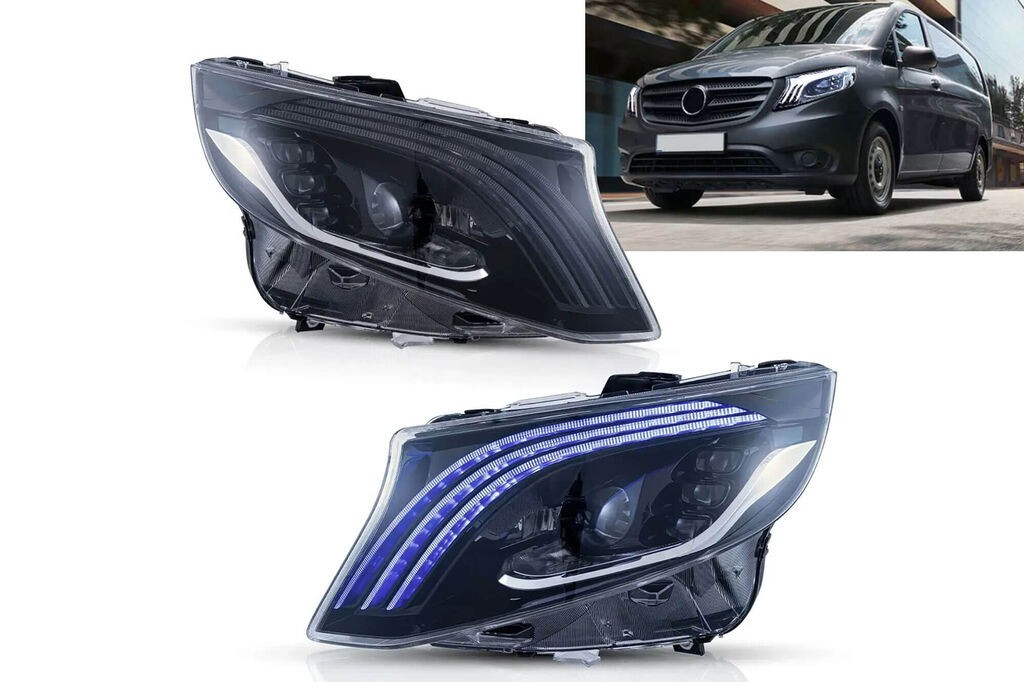 AUTOLUX Комплет LED тунинг фарови за Mercedes V класа W447 Vito 2014-2023