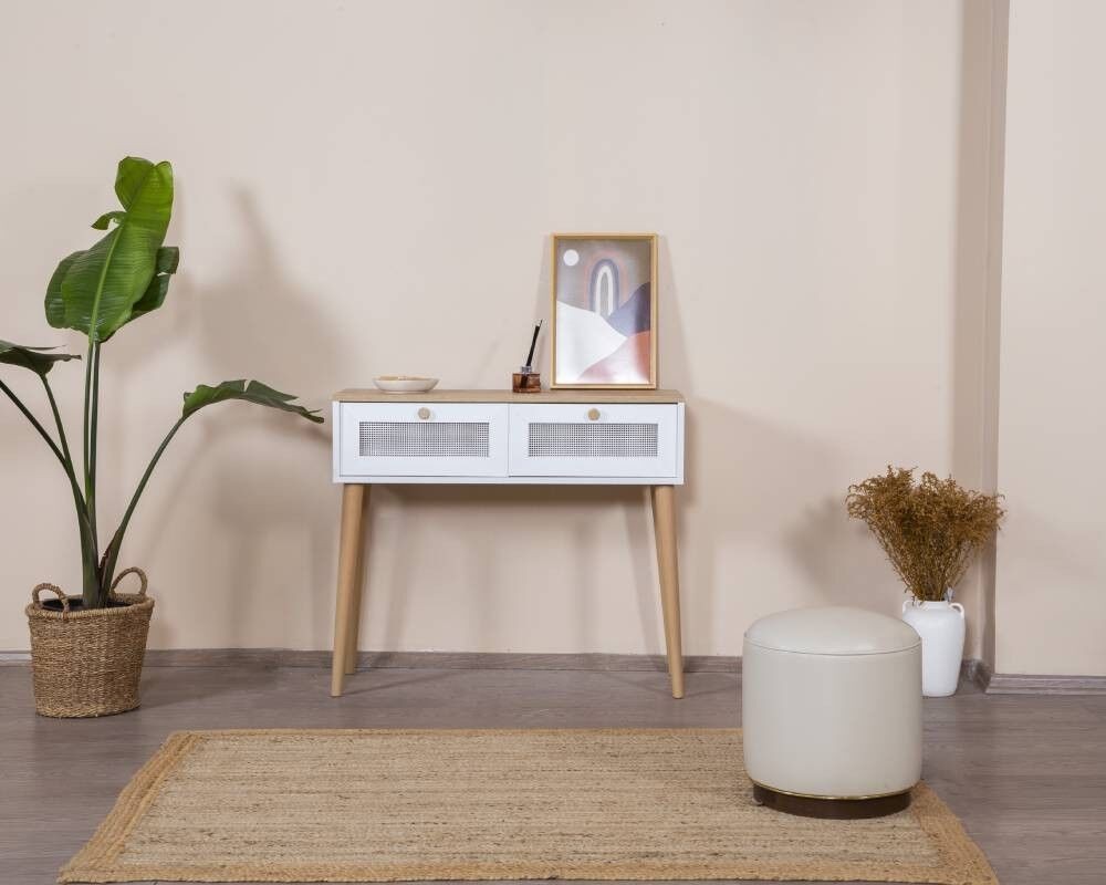 Комода Hanah Home Calvin, 95x100x35 см, бела