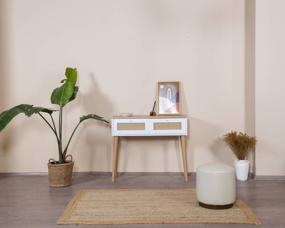 Боемски комода Hanah Home, 95x100x35 см, бела