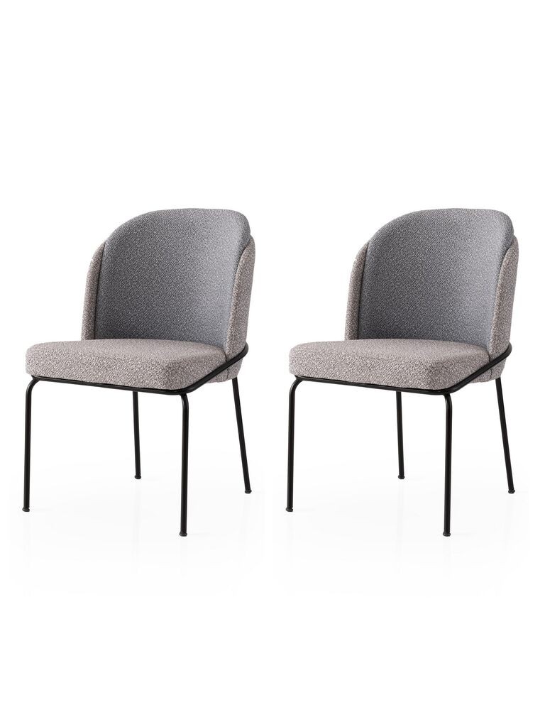 Hanah Home Комплет трпезариски столчиња Dore 175 V2, 2 парчиња, сива