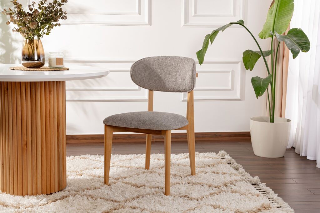 Комплет за трпезариски столчиња Hanah Home Lionte, 2 парчиња, темно сива боја