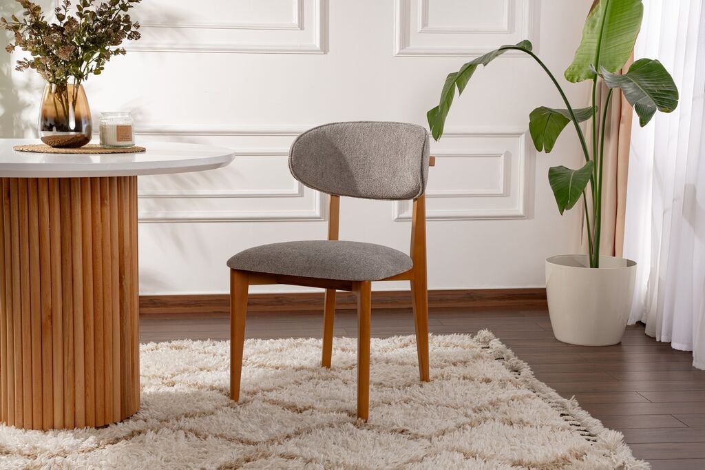 Комплет трпезариски столчиња Hanah Home Lionte, 2 парчиња, светло сива