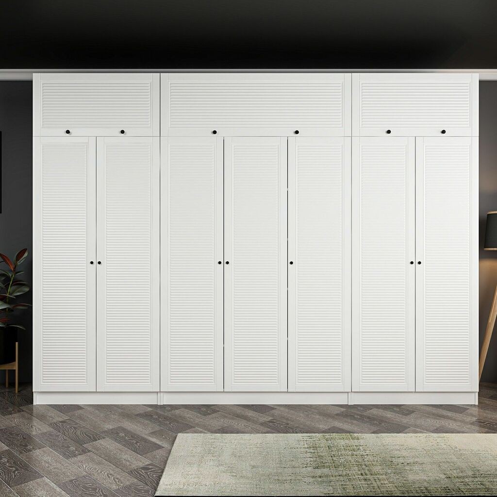 Гардеробер Hanah Home Minar Kale-8435, 315x255x52 см, бел