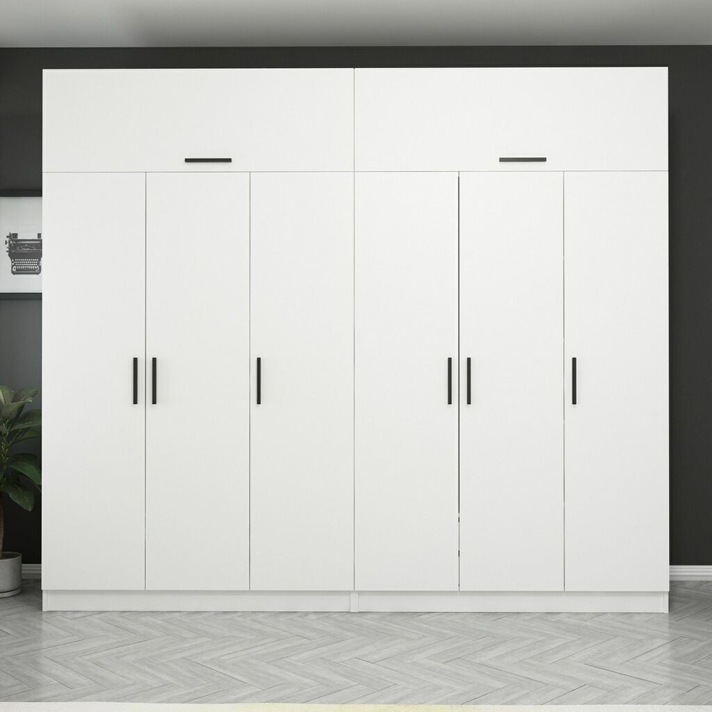 Гардеробер Hanah Home Kale-3932, 270x255x52 см, бела