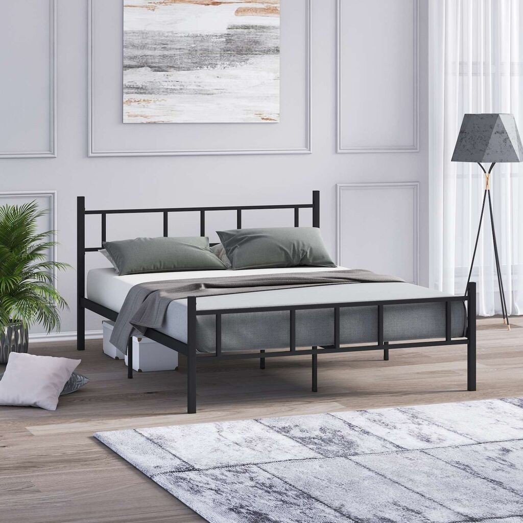 Француски кревет Hanah Home Akin, 140x88x200 см, црн