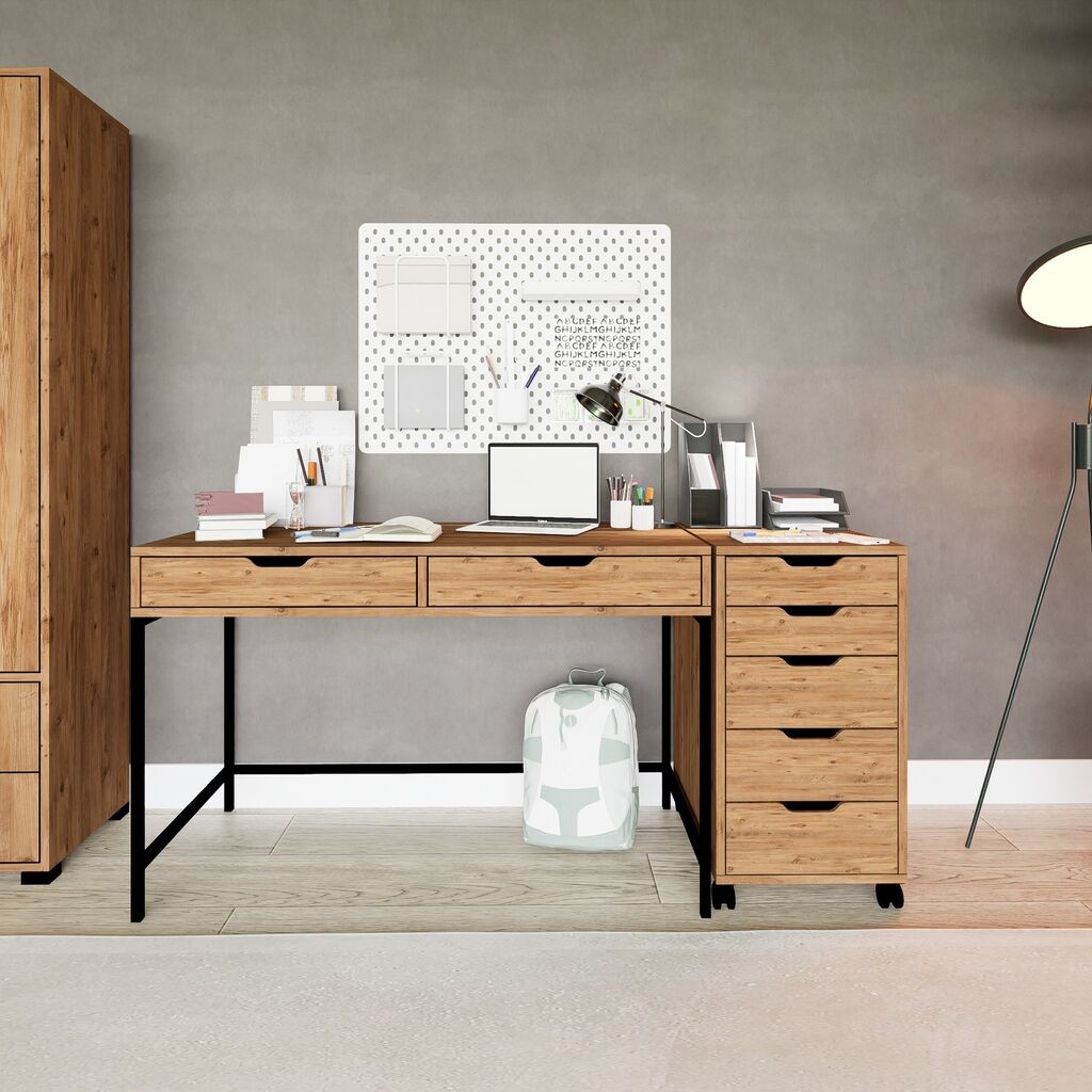 Работна маса Hanah Home Atlas 1600-59, 160x77.4x55 см, боја на даб