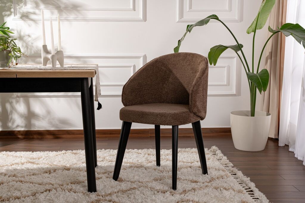 Hanah Home Комплет трпезариски столчиња Bentley, 2 парчиња, кафеави