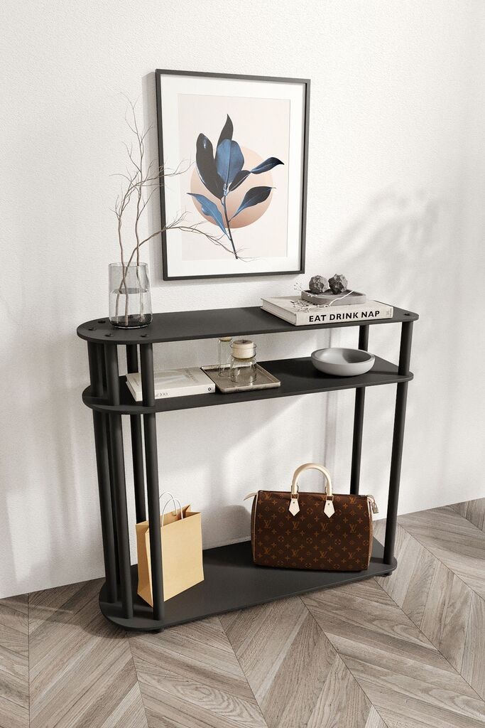 Комода Hanah Home Caprio, 90x30x84 см, црна