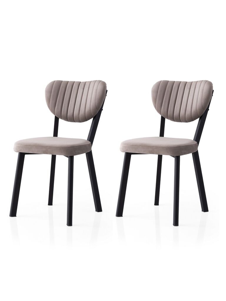 Hanah Home Комплет трпезариски столчиња Beta 834 V2, 2 парчиња, сива