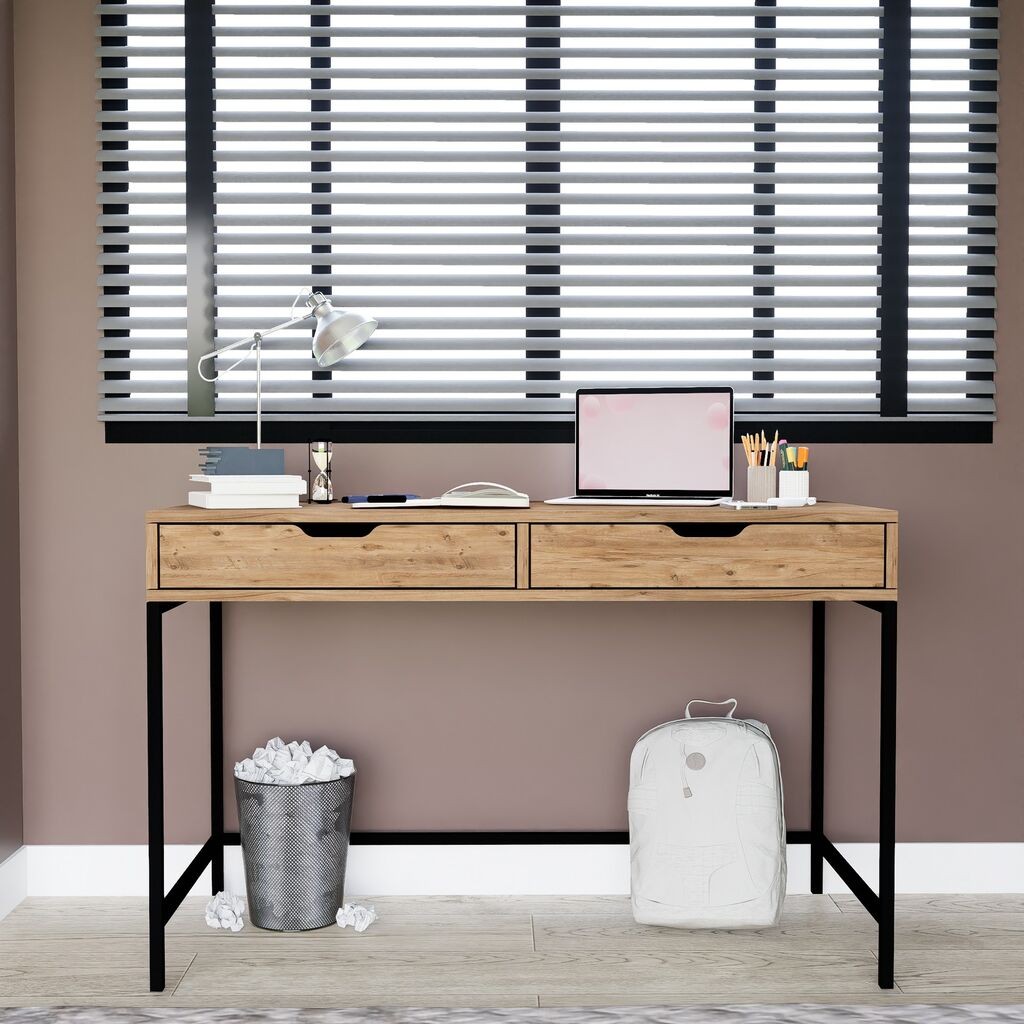 Работна маса Hanah Home Atlas 1600-61, 120x77.4x55 см, боја на даб