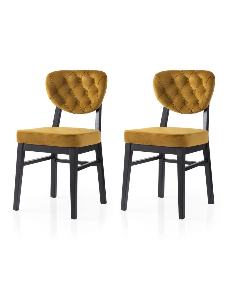 Hanah Home Комплет трпезариски столчиња Elma 777 V2, 2 парчиња, окер