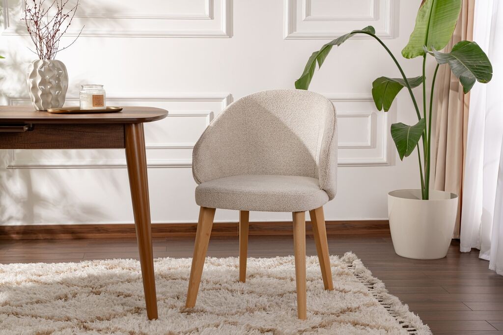 Комплет трпезариски столчиња Hanah Home Bentley, 2 парчиња, Off White