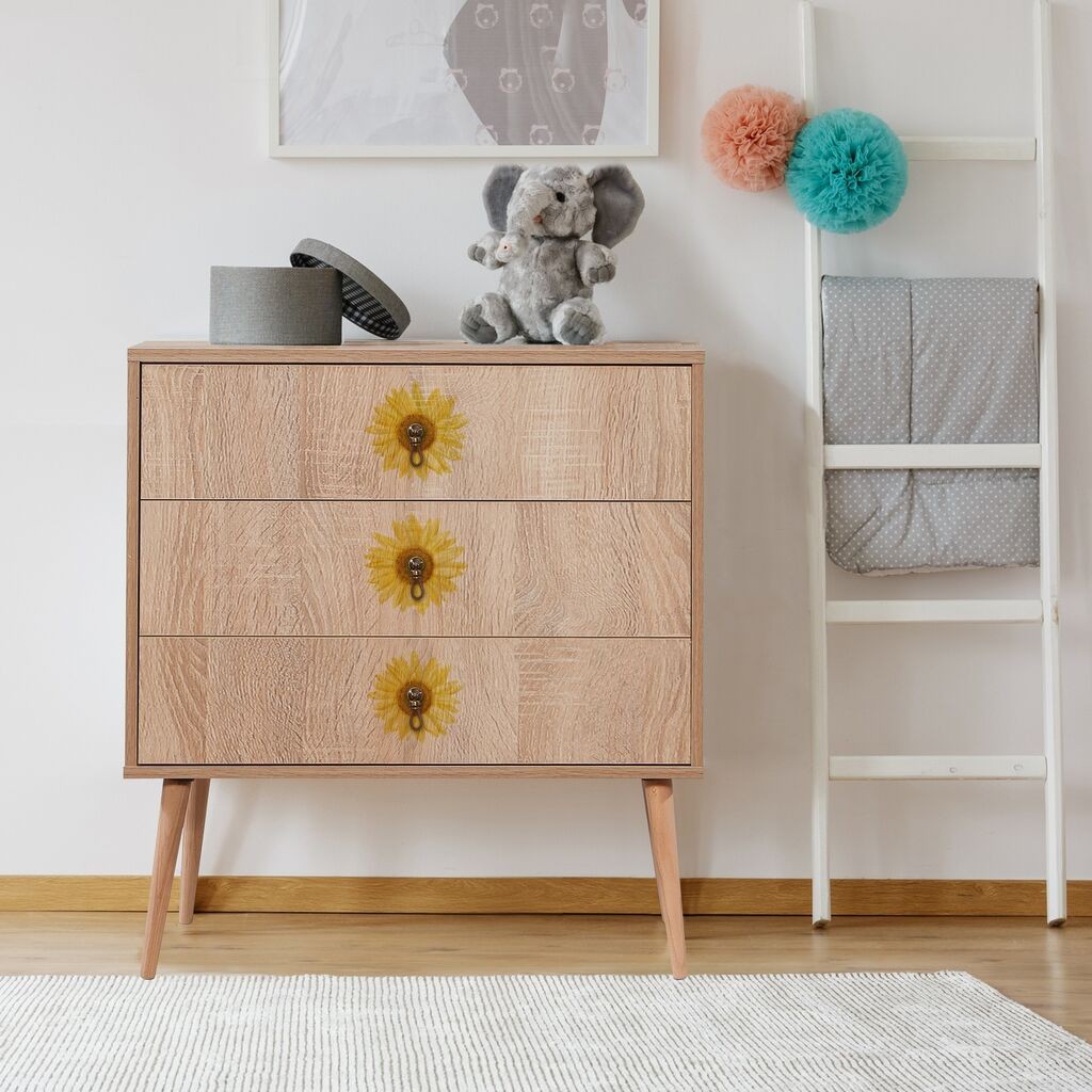 Комода Hanah Home City Trio Seed, 80x89x40 см, боја на даб