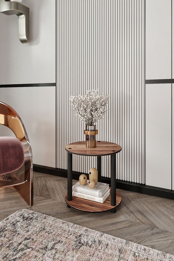 Табела Hanah Home Club, полица за книги, 34x38x34 см, кафеава