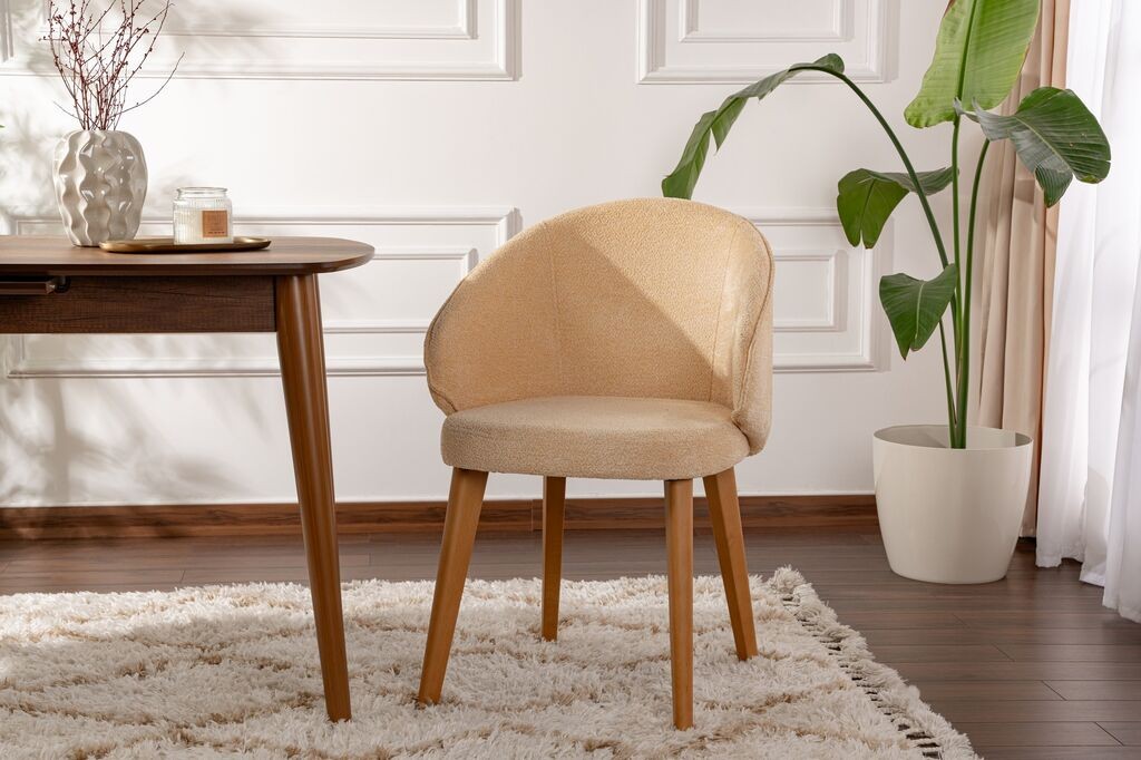 Hanah Home Комплет трпезариски столчиња Bentley, 2 парчиња, беж боја