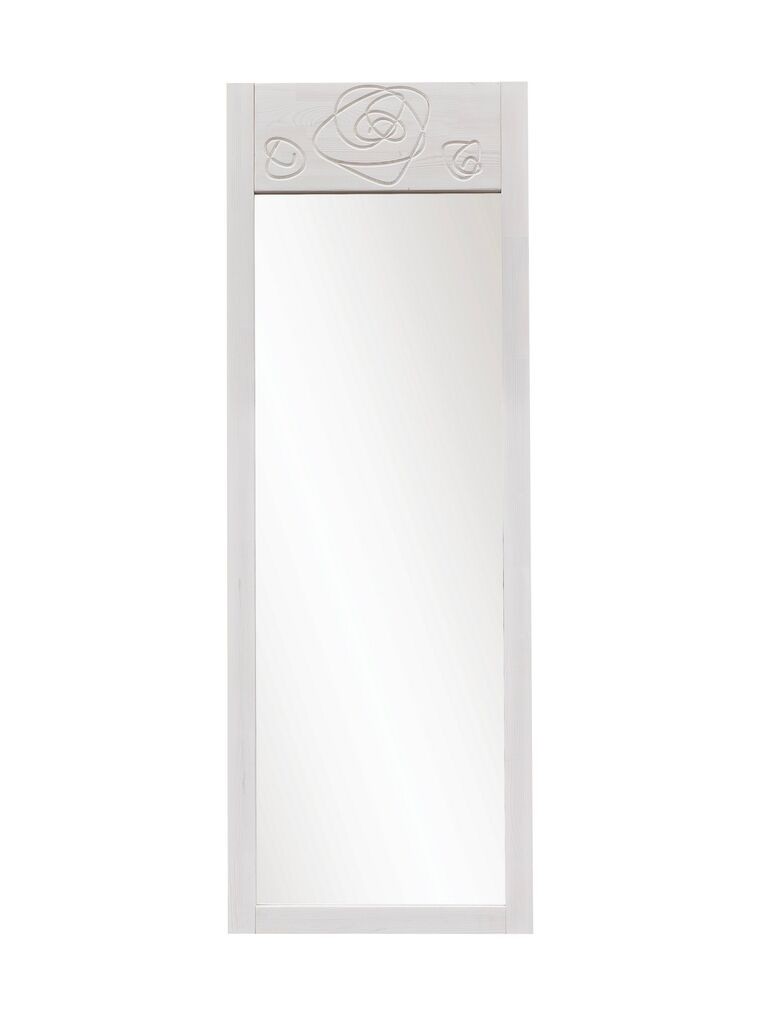 Самостојно огледало Hanah Home Roses, 55x155x2 см, бело
