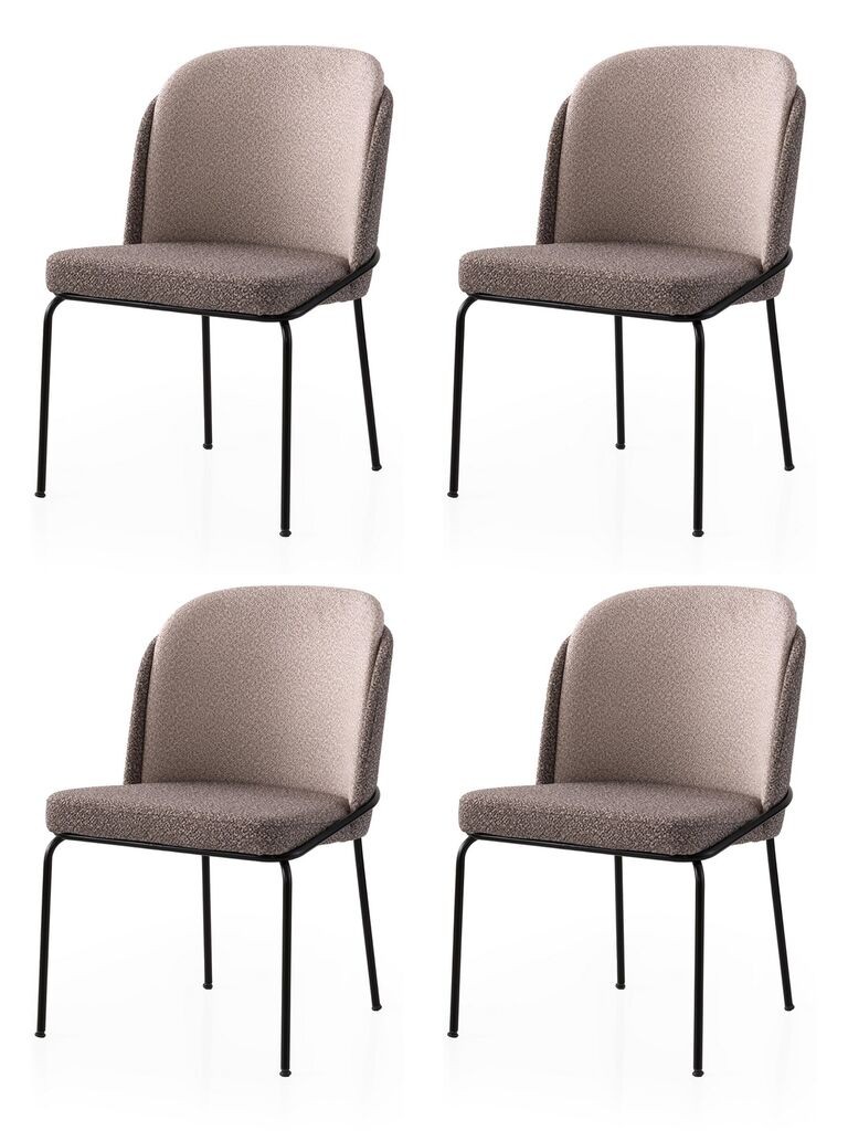 Hanah Home Комплет трпезариски столчиња Dore 180 V4, 4 парчиња, беж