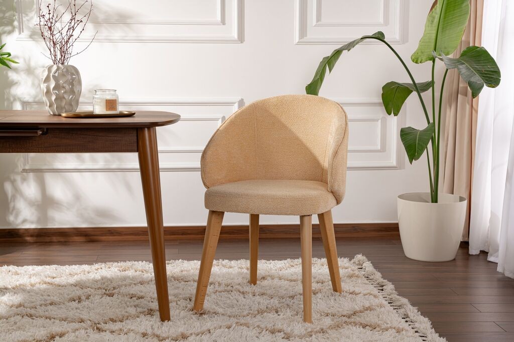 Hanah Home Комплет трпезариски столчиња Bentley, 2 парчиња, крем боја