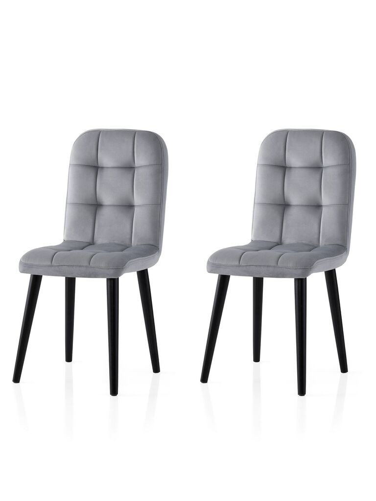 Hanah Home Комплет трпезариски столчиња Retro 732 V2, 2 парчиња, сива