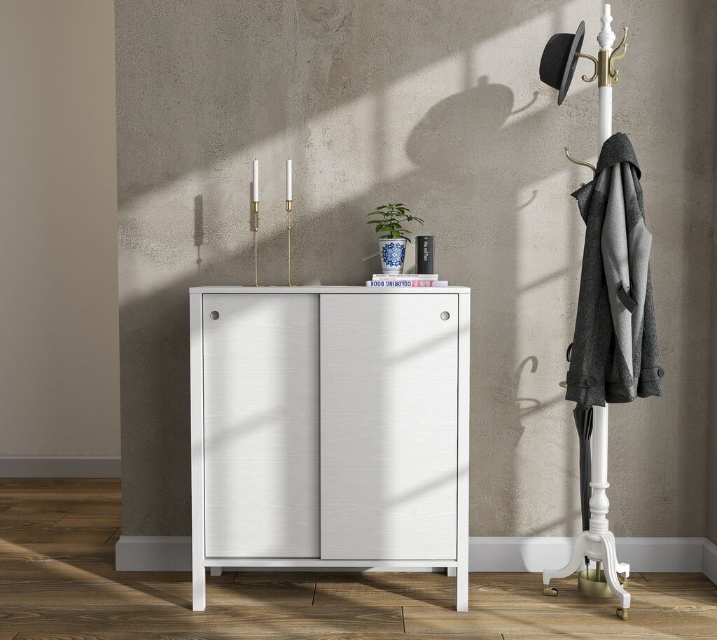 Полица за чевли Hanah Home FRN-20047, 92x106x38 см, бела