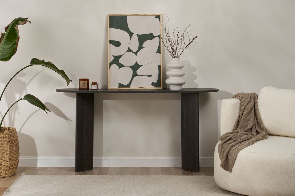 Hanah Home Console Cheese, 75x35x150 см, црна