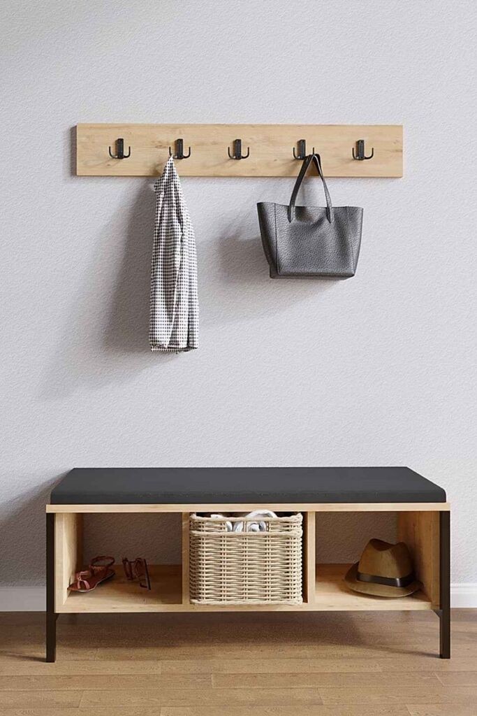 Полица за чевли Hanah Home Chanel, 100x43x35 см, боја на даб