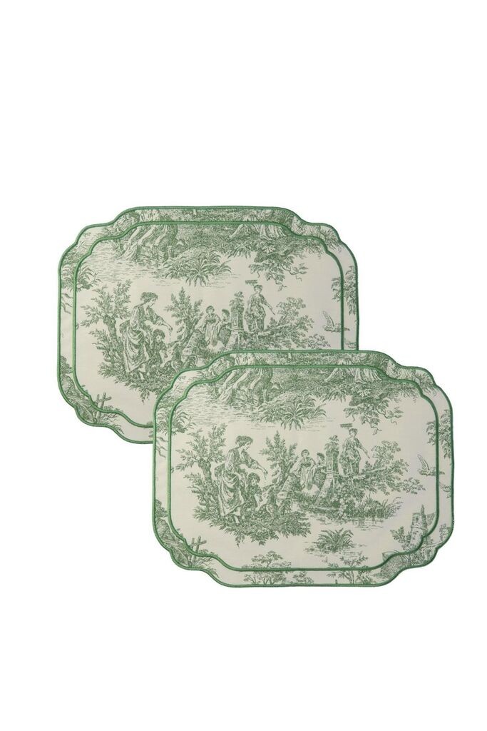 Комплет подметачи за јадење Aberto Design BST052, 2 парчиња, зелена