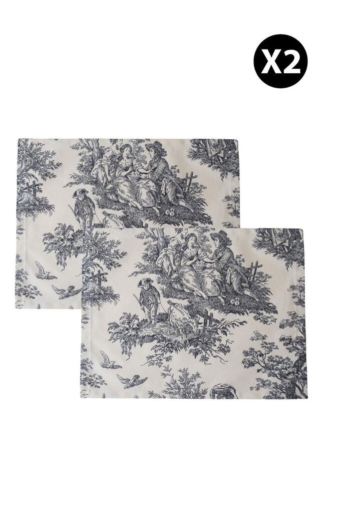 Комплет подметачи за јадење Aberto Design BST054, 2 парчиња, сива