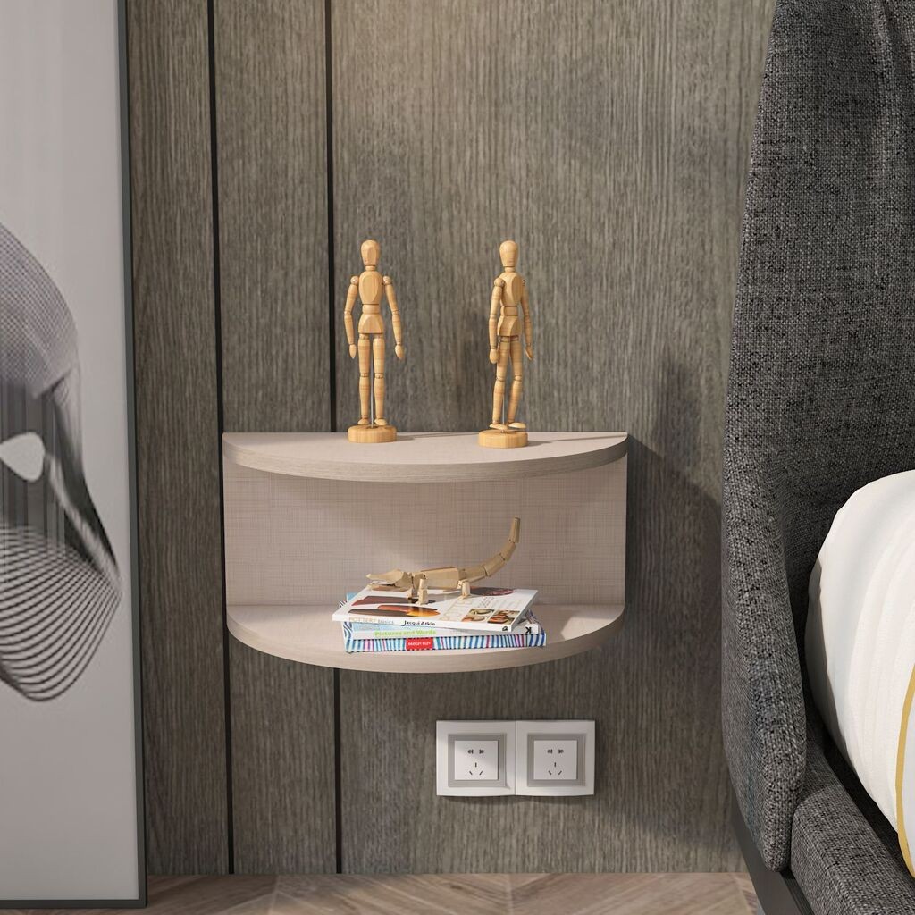 Ноќна масичка Hanah Home Bella, 45x19.6x23.8 см, беж