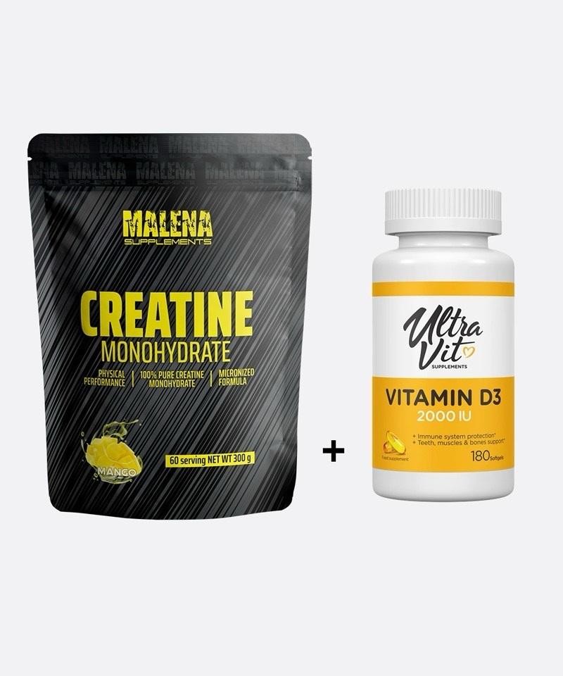 MALENA Креатин 300г Манго