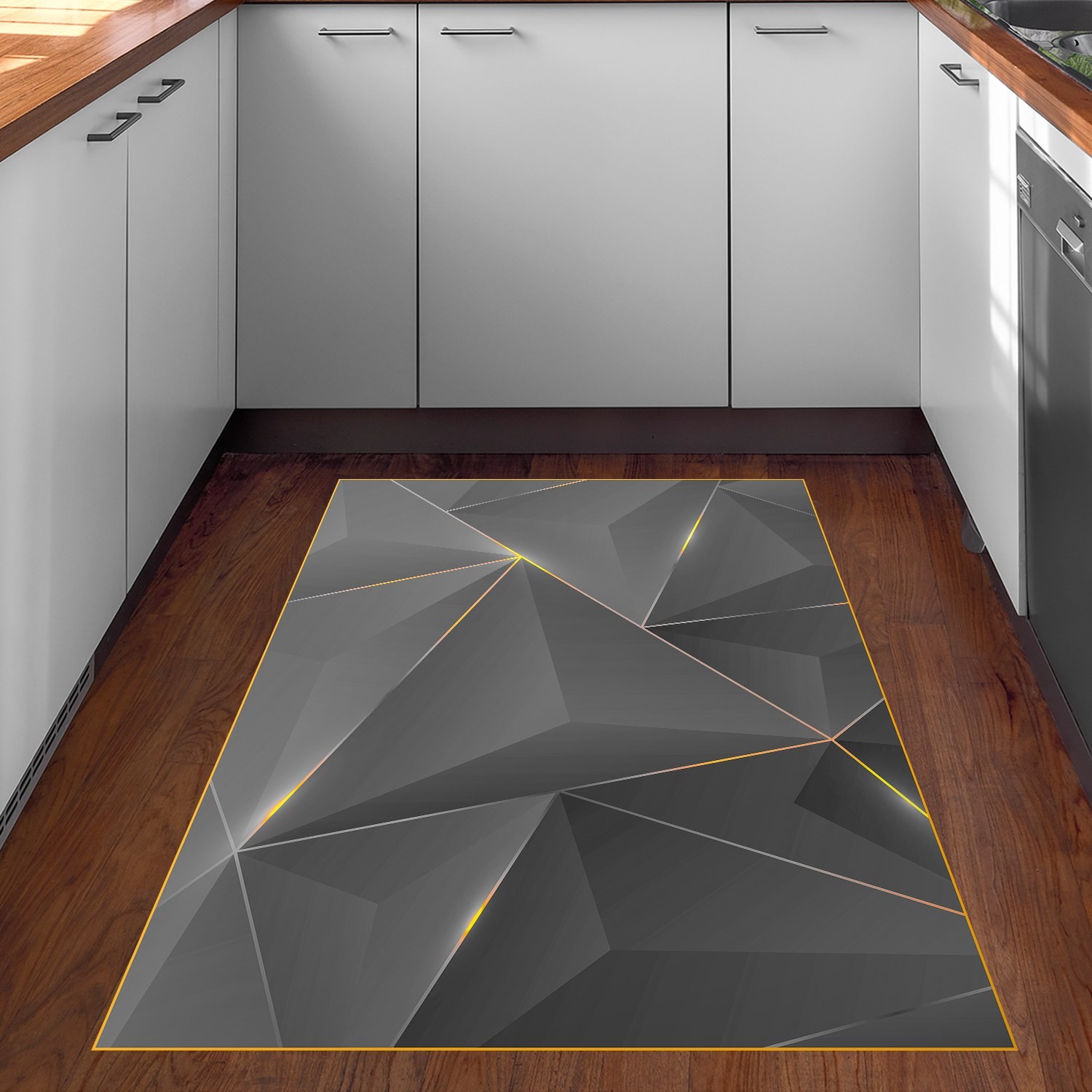 Conceptum Hypnose тепих 160x230cm златно-црн