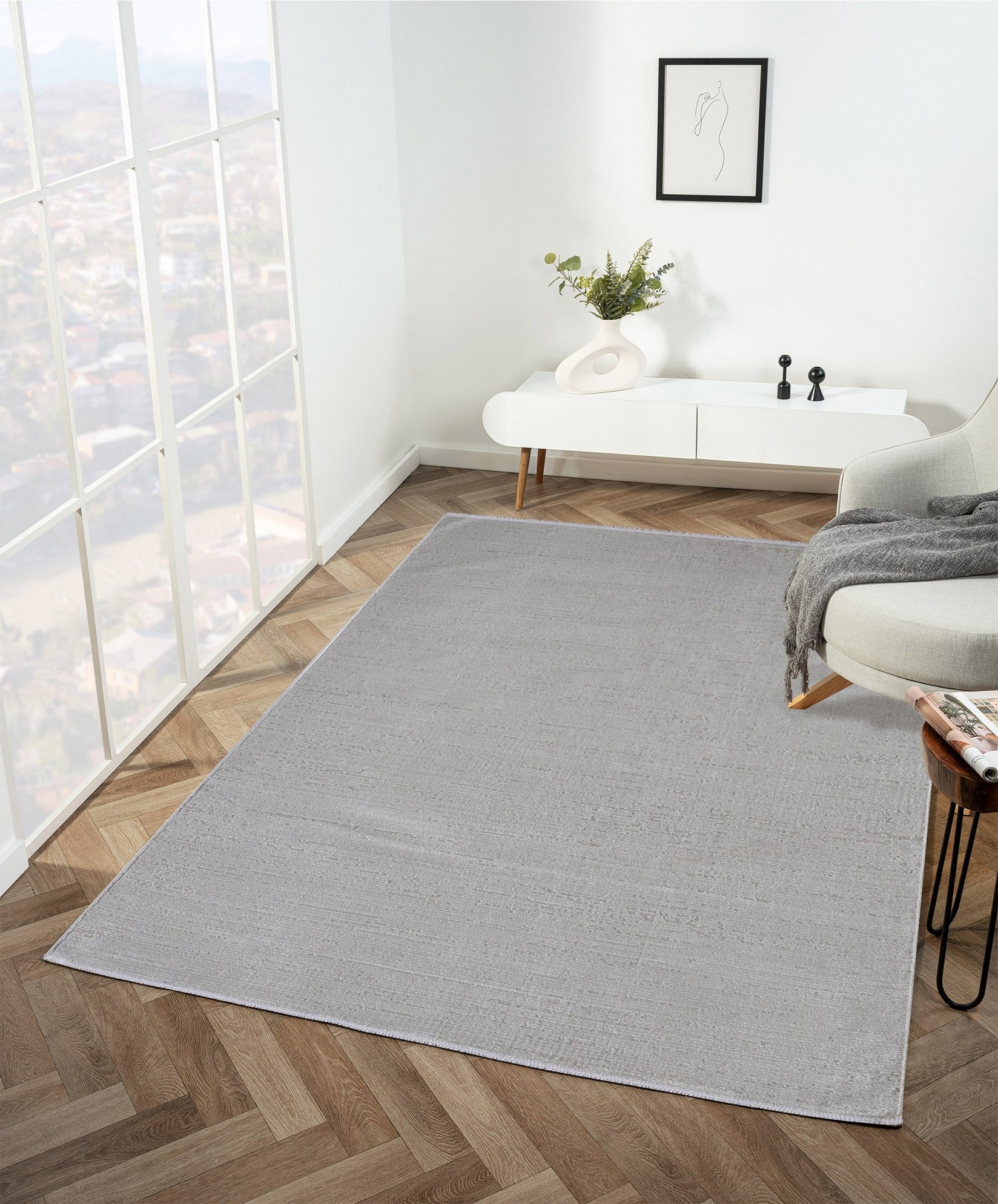 Conceptum Hypnose тепих 100x300cm Сив