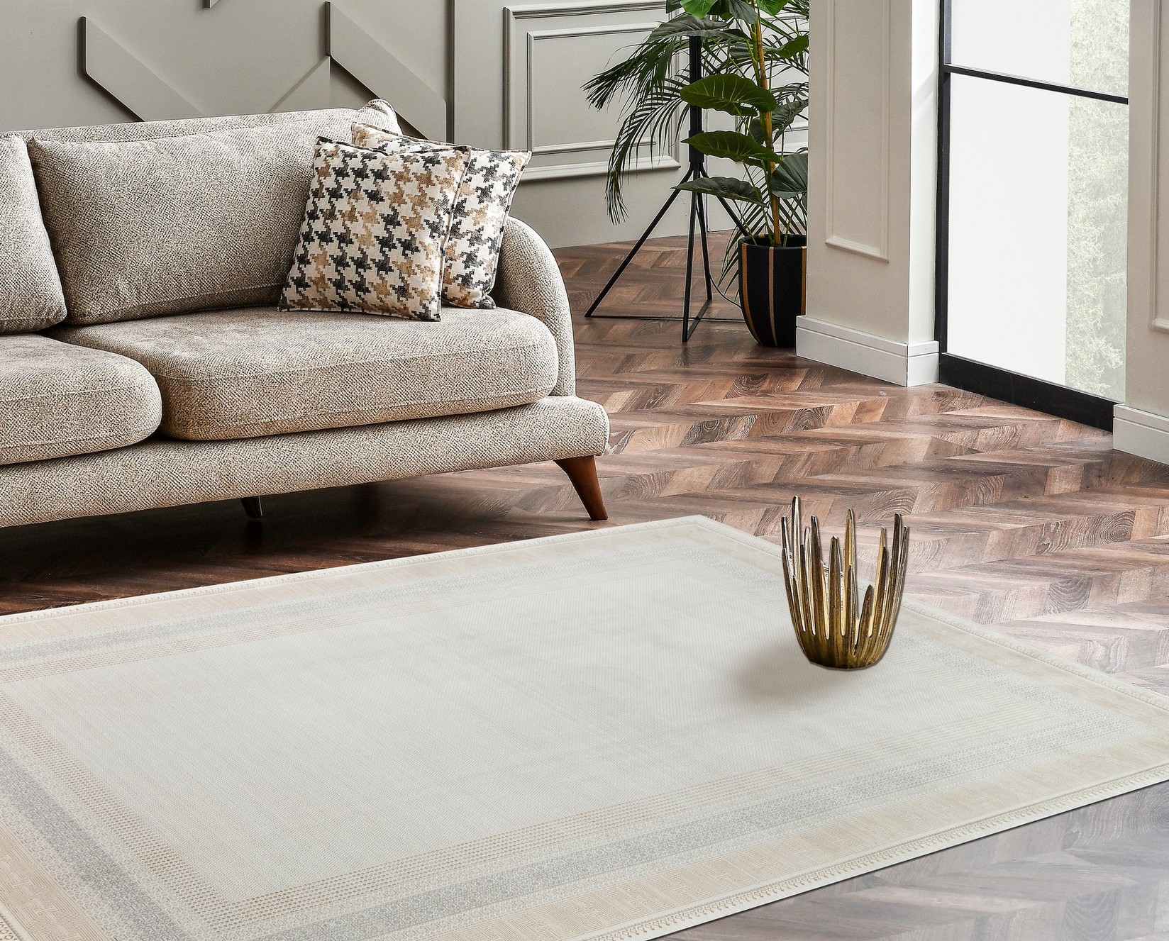 Conceptum Hypnose тепих 100x300cm Крем-злато