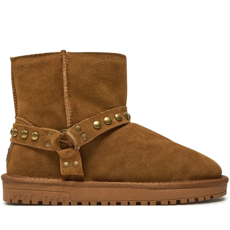 PEPE JEANS Женски чизми Diss biker w, Кафени