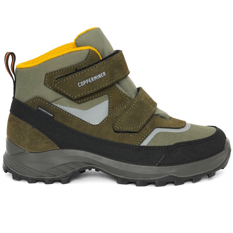 COPPERMINER Чевли за момчиња Gigi kid, маслинести