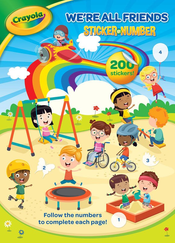 Алигатор Боенка Со Налепници Crayola Sticker By Number