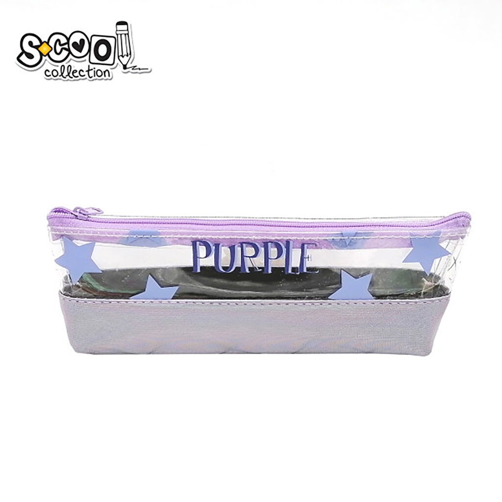 Футрола За Школски Прибор Тркалезна,Транспарентна  Празна