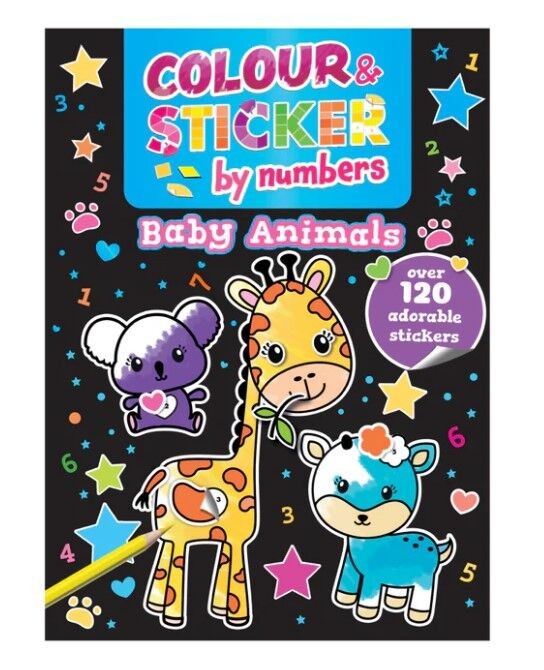 Curious Universe Csa Класика - Обој И Залепи Според Броеви: Беби Животни