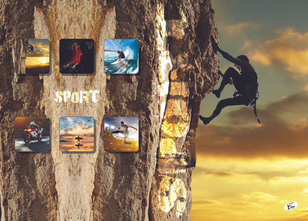 Elisa Тетратка A5 Линии 48Стр. Спорт