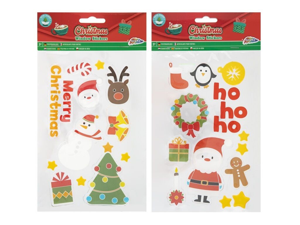 Grafix Стикери За Прозор, Новогодишни